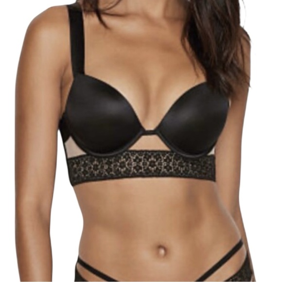 Victoria's Secret Other - Victoria's Secret Branded Lace Very Sexy Black Push Up Lace Bra